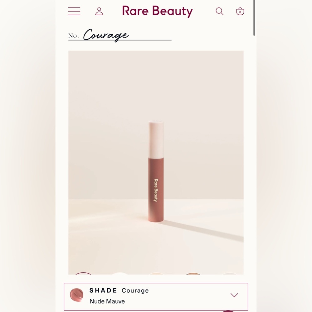 Rare Beauty Lip Soufflé Matte Lip Cream in Courage